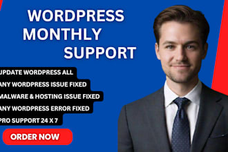 provide complete wordpress maintenance monthly updates