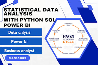 statistical data analysis with python and excel and power bi