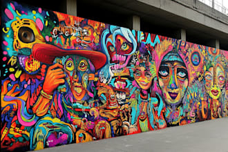 design graffiti designs, murals and wall arts