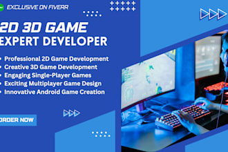 do android, pc, online, offline, unity games, multiplayer games expert developer