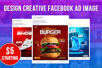 create instagram post, design creative facebook ad image