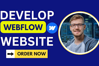 design or develop custom webflow website, figma to webflow, webflow expert