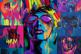 do illustration street art graffiti, abstract with my style