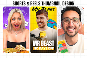 design instagram reels and youtube shorts thumbnail or reels cover