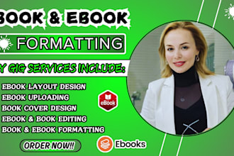 be ebook formatting kindle book editing self publishing help amazon KDP expert