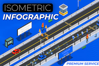 design custom 3d isometric infographic