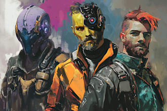 draw sci fi characters