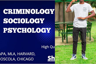 specialize in sociology criminology and psychology writing