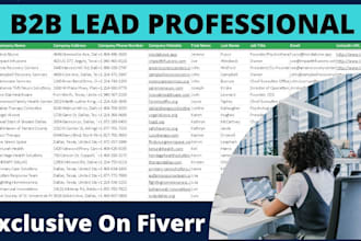 b2b lead generation linkedin and email lists sales navigator