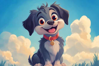 create a unique disney pet portrait