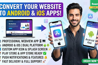 convert website to android and ios android using webview app