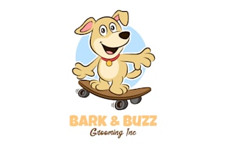 design bark buzz grooming inc mascot logo