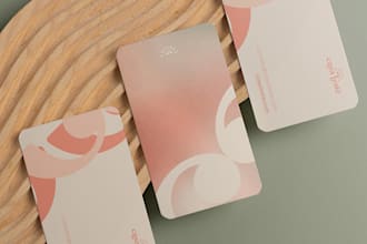 design a modern business card and stationery