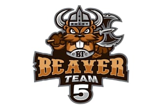 design awesome beaver mascot logo
