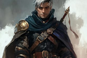 draw d and d character art and dnd character art