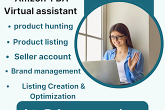 be professional amazon fba virtual assistant,amazon account manager