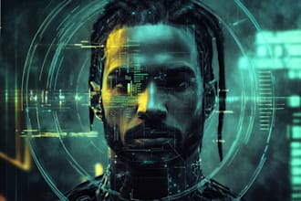 design stunning sci fi, cyberpunk, portrait art