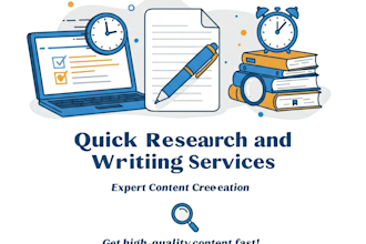 do quick research and writing on any subject in 12 hours