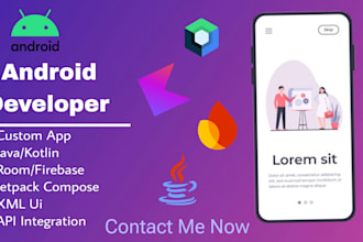develop a custom native android app for your business