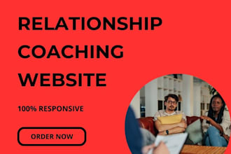 design a high converting relationship coaching website
