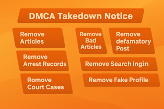 permanently remove articles, mugshots,news,arrest records court cases from googl