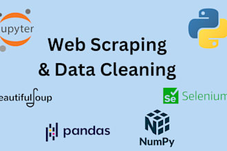 do python web scraping and data cleaning