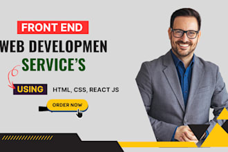 be expert front end developer in react js as react js developer