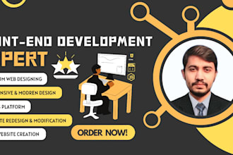 be your frontend and backend web developer