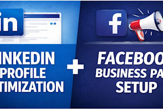 create and manage linkedin business page, facebook business page