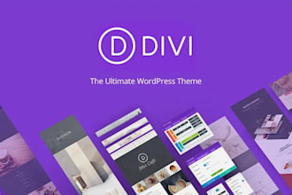 create a wordpress website using premium divi theme