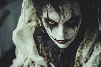 make a stunning horror character art