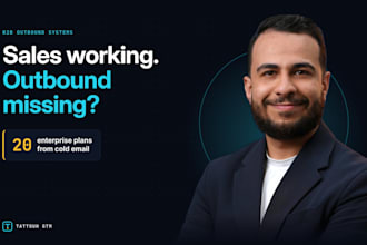 build your b2b outbound sales system, cold email, sdr and lead generation