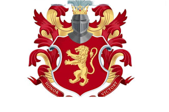design heraldic, vintage, family crest, coat of arms logo and luxury design