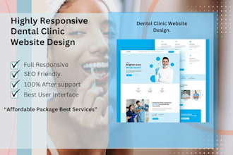 design healthcare, clinic, dental, physical threapy website and app