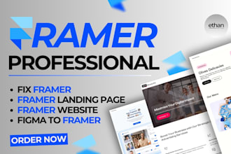develop framer website design framer landing page convert figma to framer