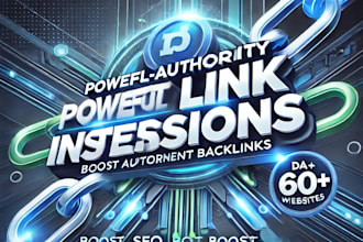 do high authority link insertions on da 60plus websites