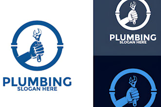 design cleaning plumbing heating logo for your business
