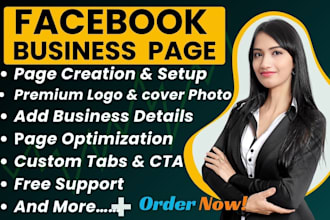 do facebook business page creation and setup, fb fan page, social media setup