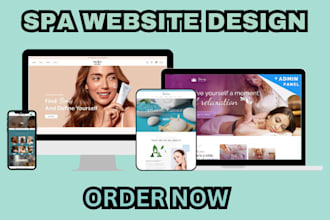 design beauty salon website spa  showit vagaro website with online booking page