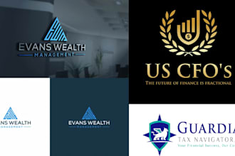 make credit repair bookkeeping tax accounting and financial logo design