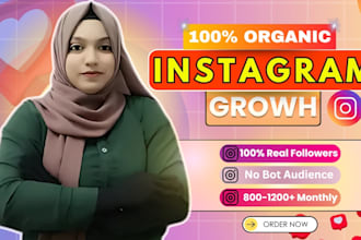 do instagram marketing and manager, super fast organic instagram growth