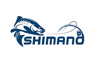 design modern hunting and fishing logo