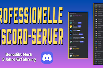 einen proffesionellen, deutschen discord server für ihre community erstellen