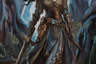 create fantasy character artwork