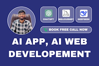 develop ai app, ai saas, ai website and prompt engineering