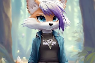 draw your fursona oc or furry art