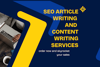 be your expert SEO content writer