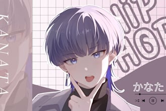 draw anime art illustration, pfp, oc, fanart with my style
