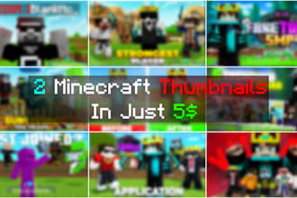 design unique minecraft thumbnails that grab attention