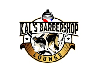 design cartoon barber logo for shop and salon